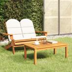 vidaXL 2-delige Loungeset Adirondack massief acaciahout, Verzenden, Nieuw
