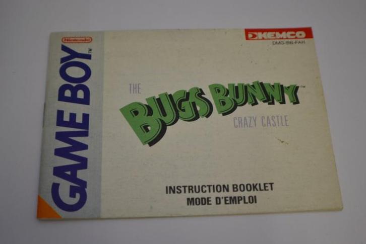 The Bugs Bunny  Crazy Castle (GBC FAH MANUAL), Games en Spelcomputers, Spelcomputers | Nintendo Portables | Accessoires