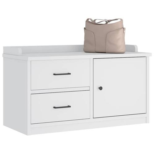 vidaXL Gangbankje SANDNES wit 87x40x50 cm massief grenenhout, Huis en Inrichting, Overige Huis en Inrichting, Nieuw, Verzenden