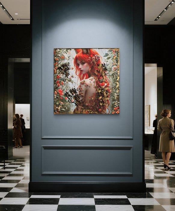 Nicole Lubbers - Foxfire Confidence XL, Antiek en Kunst, Kunst | Schilderijen | Modern