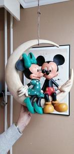 Beeldje - Mickey and Minnie sitting on the moon - Polyester, Nieuw