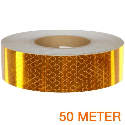 Reflecterende tape ECE R104 GEEL 50 meter, Autos : Pièces & Accessoires, Carrosserie & Tôlerie, Enlèvement ou Envoi