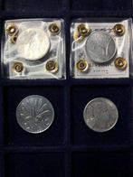Italië. Repubblica Italiana. Lotto 4 monete (Zonder, Postzegels en Munten