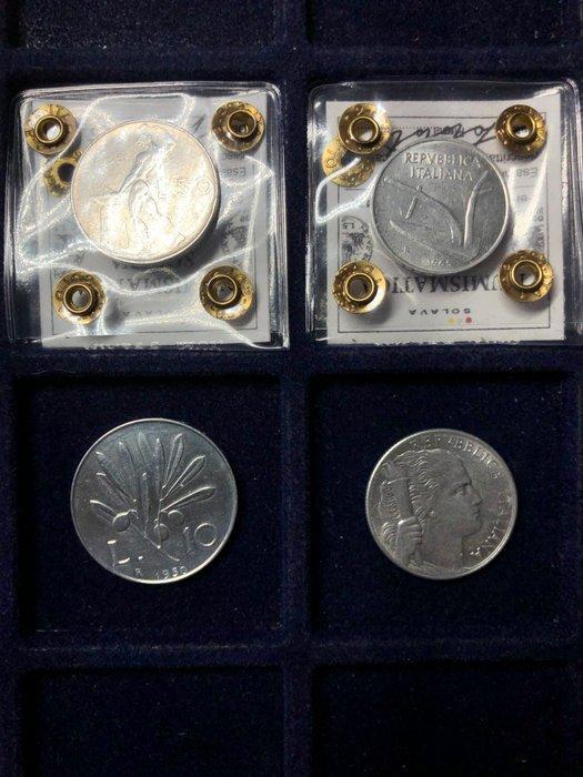 Italië. Repubblica Italiana. Lotto 4 monete (Zonder, Postzegels en Munten, Munten | Europa | Niet-Euromunten