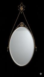 Miroir mural - Laiton doré - Miroir ovale