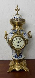 Vaasklok h. 56 cm - Brons, Aardewerk - 1850-1900, Antiquités & Art, Antiquités | Horloges