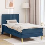 vidaXL Bedframe Blauw 80 x 200 cm Polyester, Huis en Inrichting, Slaapkamer | Matrassen en Bedbodems, Verzenden, Nieuw