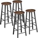 tectake Barkrukken Keynes - Industrieel hout donker, rustiek, Verzenden, Nieuw