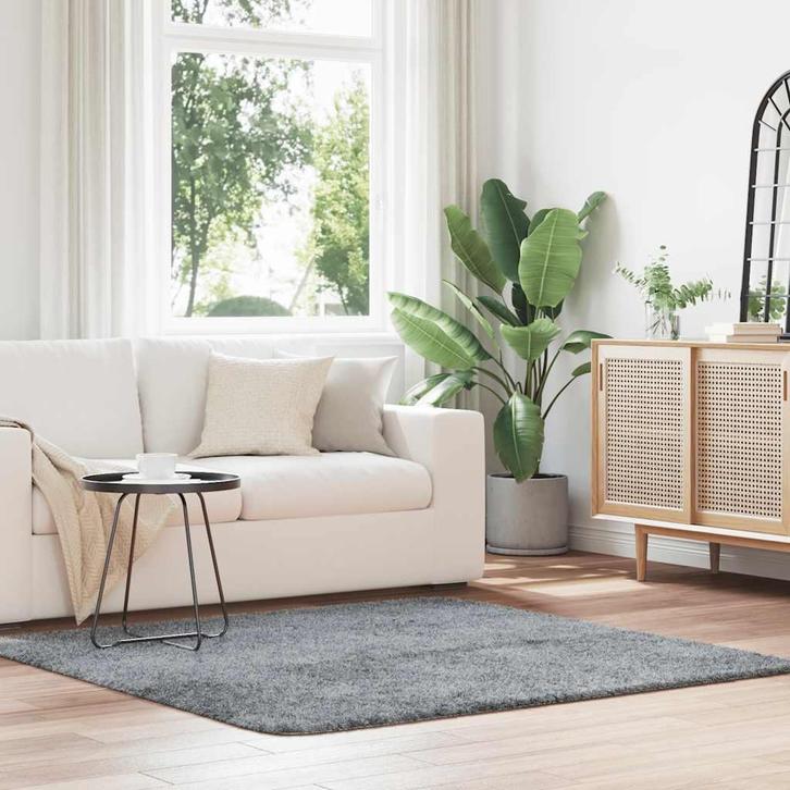 vidaXL Hoogpolig vloerkleed NAVARRA 160x160 cm polyester, Huis en Inrichting, Stoffering | Tapijten en Vloerkleden, Nieuw, Verzenden