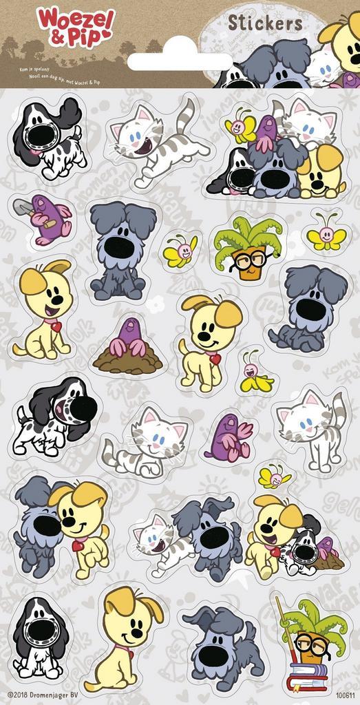 Woezel En Pip Stickers, Hobby en Vrije tijd, Feestartikelen, Nieuw, Verzenden