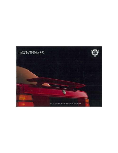 1988 LANCIA THEMA 8.32 BROCHURE ENGELS, Boeken, Auto's | Folders en Tijdschriften