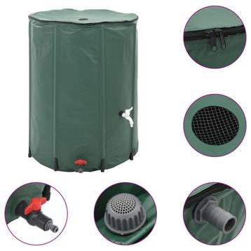 vidaXL Regenton inklapbaar met tap 1350 L, Verzenden