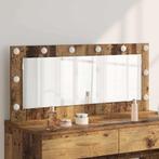 vidaXL Make-up Spiegel Oud Hout 100 x 45 x 18 cm Bewerkt, Huis en Inrichting, Woonaccessoires | Spiegels, Verzenden, Nieuw