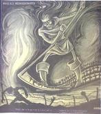 Mars als werkverschaffer op spotprent (lijst optie, Lithos), Antiek en Kunst, Verzenden