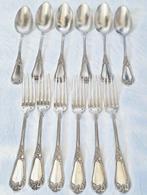 Soufflot Henri - Bestekset (10) - Zilver - H&S zilveren, Antiek en Kunst
