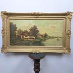 Albert Torringa (1886-1963) - Hollands Rivierlandschap met, Antiek en Kunst, Kunst | Schilderijen | Klassiek