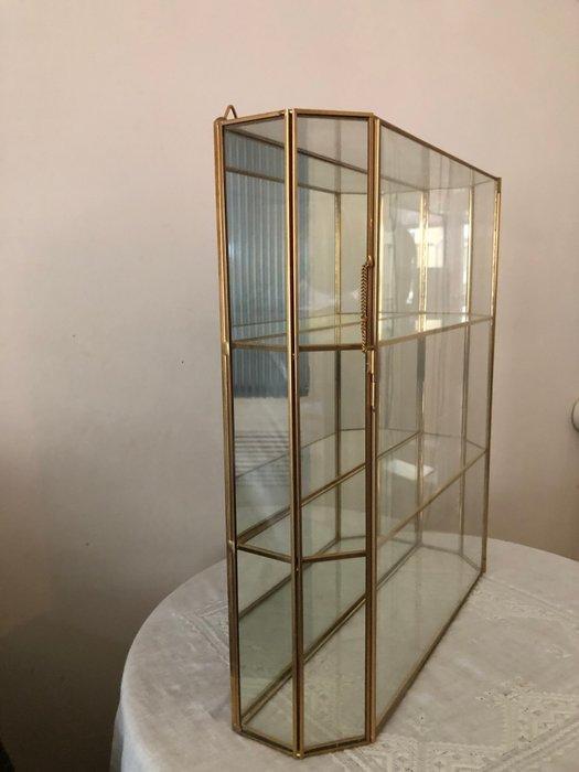 Vitrinekast - Glas, Verguld - Een met de hand gemaakte, Antiek en Kunst, Kunst | Designobjecten