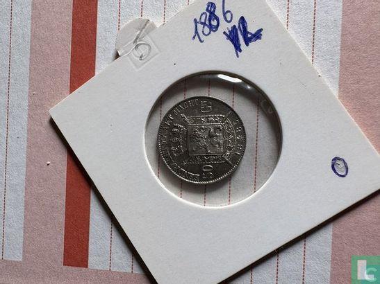 België 50 centimes 1886 (NLD), Postzegels en Munten, Munten | België, Losse munt, Goud, Zilver, Verzenden