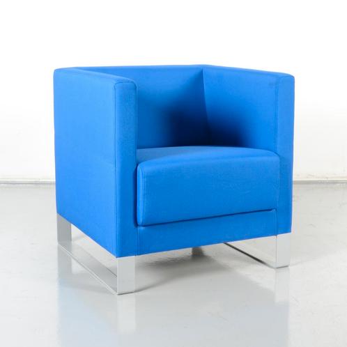 Profim Colorado design fauteuil, blauw, ringpoot, Maison & Meubles, Chaises, Enlèvement ou Envoi