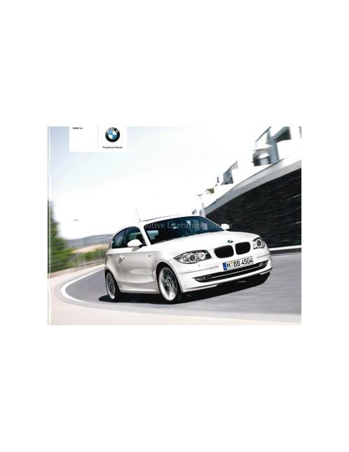 2008 BMW 1 SERIE BROCHURE DUITS, Livres, Autos | Brochures & Magazines, Enlèvement ou Envoi