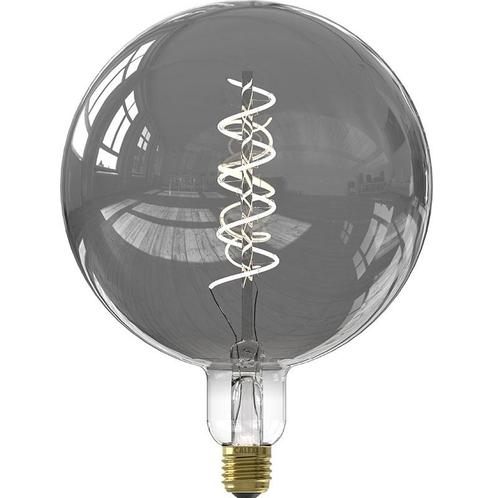 Calex Smart LED Lamp Globe XXL Curl Titanium Ø200mm E27 5W, Huis en Inrichting, Lampen | Losse lampen, Verzenden