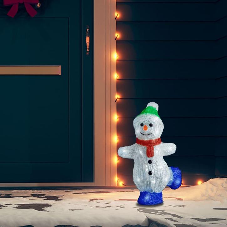 vidaXL Kerstfiguur sneeuwman LED binnen en buiten 30 cm, Diversen, Kerst, Nieuw, Verzenden