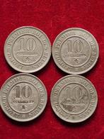 Belgique. 10 Centimes 1861 + 1862 + 1863 + 1864 (UNC / FDC)