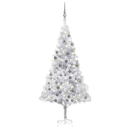 vidaXL Kunstkerstboom met verlichting en kerstballen 180 cm, Divers, Noël, Envoi