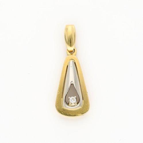 Zonder Minimumprijs - Hanger - 18 karaat Geel goud, Witgoud, Handtassen en Accessoires, Antieke sieraden