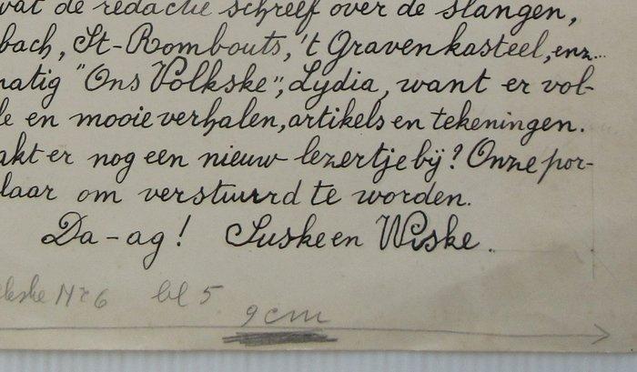 Willy Vandersteen - 1 Original page - Suske en Wiske -, Boeken, Stripverhalen