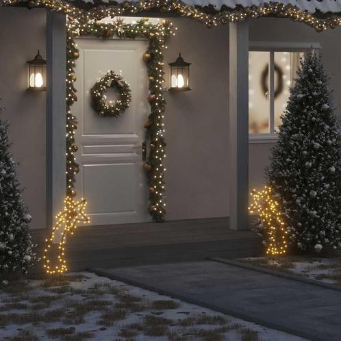 vidaXL Kerstverlichting meteoor met grondpinnen 80 LEDs 62, Diversen, Kerst, Nieuw, Verzenden