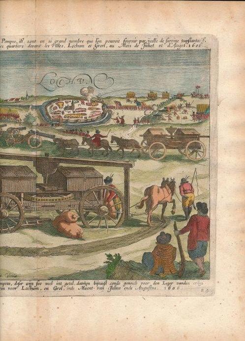 Pays-Bas - Lochem; Guicciardini / Janssonius - Den muel, Boeken, Atlassen en Landkaarten