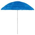 vidaXL Parasol de plage Hawaii Bleu 240 cm, Neuf, Verzenden