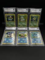 Pokémon - 6 Graded card - SQUIRTLE HOLO & WARTORTLE HOLO &, Nieuw