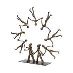 Beeldje, People in a cirkle - 40 cm - Brons