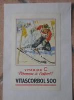 Paul Ordner - affiche de ski pub. Vitascorbol vitamine de l