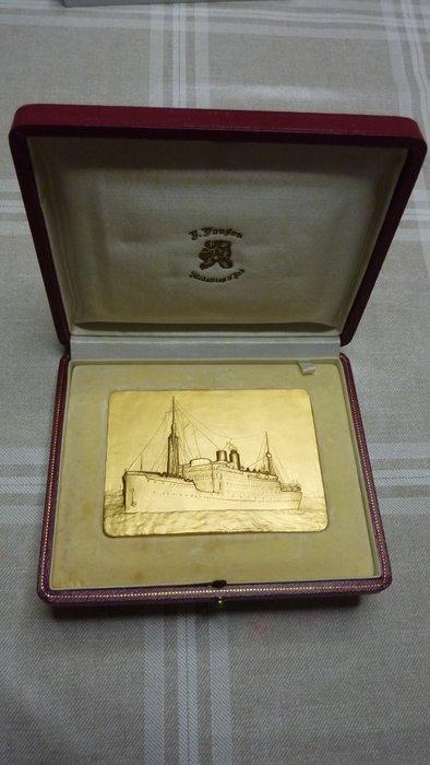 Belgisch-Congo. Plaquette ca 1930 zeldzame perfecte bronzen, Postzegels en Munten, Munten en Bankbiljetten | Toebehoren