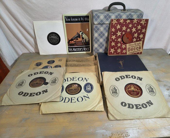 Various Artists - Collection of 21 x Shellac records 78RPM +, Cd's en Dvd's, Vinyl Singles