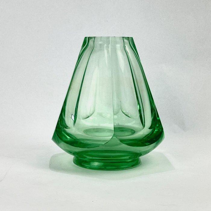 Vaas - Zware geometrische vormgeving - Kristal - Art Deco, Antiek en Kunst, Antiek | Meubels | Tafels