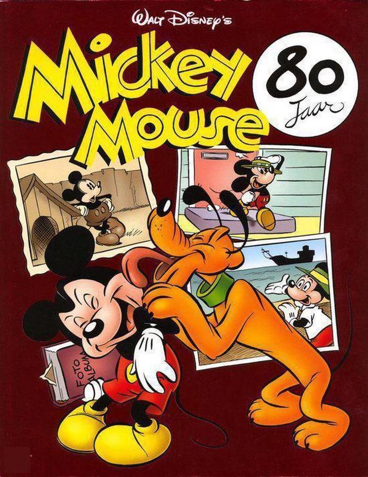 MICKEY MOUSE JUBILEUM ALBUM 9789085745198 SANOMA, Boeken, Kinderboeken | Jeugd | 13 jaar en ouder, Gelezen, Verzenden