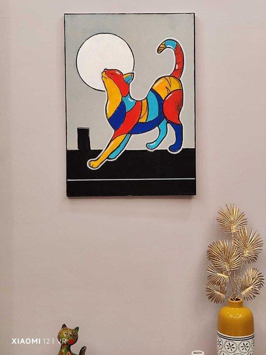 Vincenzo Raimondo - Gatto, Antiek en Kunst, Kunst | Schilderijen | Modern