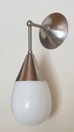 GISO (Gispen) - Wandlamp - druppel - Opaline glas, Nikkel