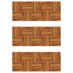 vidaXL Terrastegels verticaal patroon 30 x 30 cm Acacia set, Doe-het-zelf en Bouw, Verzenden, Nieuw