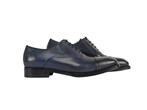 TESTONI 1929 Oxford Shoes Burnished Calf Indigo 8 UK - 42 IT