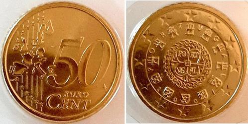 50 Cent 2007 Portugal stempelglanz extrem niedrige Auflage, Postzegels en Munten, Munten en Bankbiljetten | Toebehoren, Verzenden