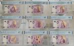 Europa. 0 Euro Banknote 2020 (9 banconote)  (Zonder