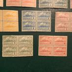 Uruguay - Vlucht over landschappen in blok van vier met, Postzegels en Munten, Gestempeld