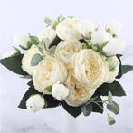 Kunst Boeket - Zijden Rozen Roos Bloemen Luxe Boeketten, Huis en Inrichting, Verzenden, Nieuw