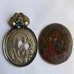 Icoon - Moeder Gods van Kazan - Hout, Zilver