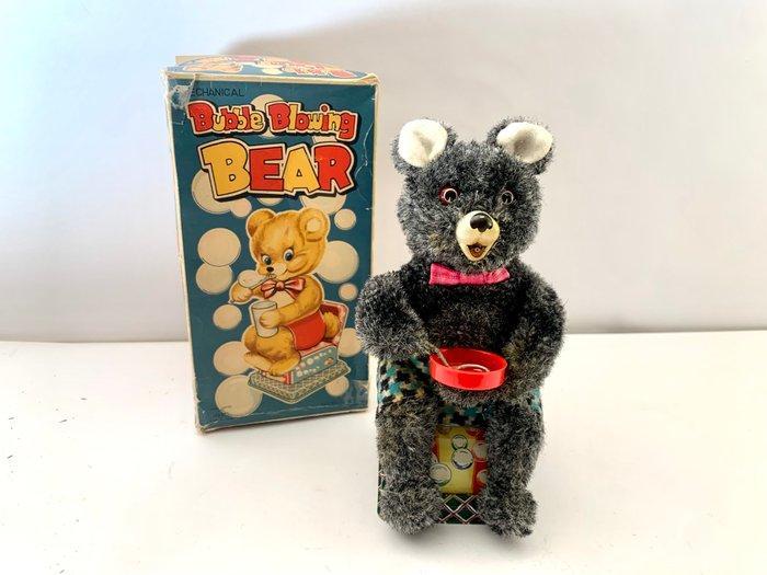 Alps - Blikken speelgoed - Mechanical Bubble Blowing Bear,, Antiek en Kunst, Antiek | Speelgoed